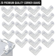 Baby Safety Corner Guards Furniture Edges (L Shaped 20 Pcs)