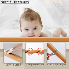 Baby Safety Edge & Corner Guards Furniture Edges (L-Shape) (Caramel)