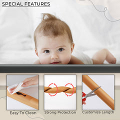 Baby Safety Edge & Corner Guards Furniture Edges- (L-Shape) (Black)