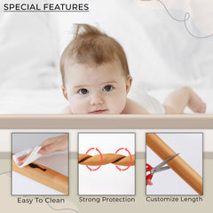 Baby Safety Edge Guards Furniture Edges (Foam L Shape|Cream)