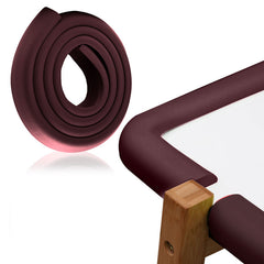 Baby Safety Edge & Corner Guards Furniture Edges (L-Shape) (Brown)