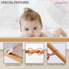 Baby Safety Edge & Corner Guards Furniture Edges (L-Shape) (Brown)