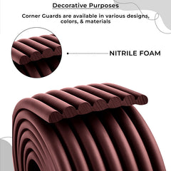 Baby Safety Edge & Corner Guards Furniture Edges (W-Shape) Dusky
