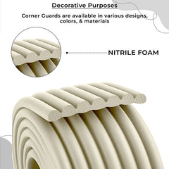 Baby Safety Edge & Corner Guards Furniture Edges (W-Shape) White