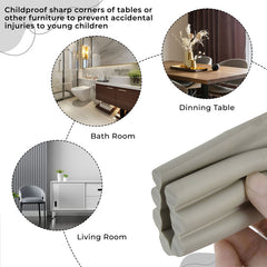 Baby Safety Edge & Corner Guards Furniture Edges (W-Shape) Grey