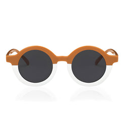 Kids Sunglasses Stylish and Compact Kids Eyewear for Summer (Caramel)