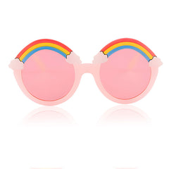 Kids Sunglasses Stylish and Compact Kids Eyewear for Summer (Pink)