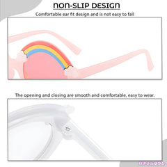 Kids Sunglasses Stylish and Compact Kids Eyewear for Summer (Pink)