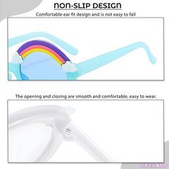 Kids Sunglasses Stylish and Compact Kids Eyewear for Summer (Blue)