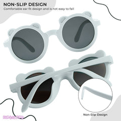 Kids Sunglasses Stylish and Compact Kids Eyewear for Summer (Sky)