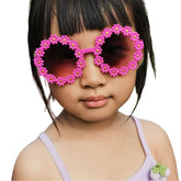 Kids Sunglasses Stylish and Compact Kids Eyewear for Summer (Pink)