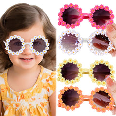 Kids Sunglasses Stylish and Compact Kids Eyewear for Summer (White)