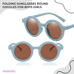 Kids Sunglasses Stylish and Compact Kids Eyewear for Summer (Sky Blue)