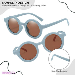 Kids Sunglasses Stylish and Compact Kids Eyewear for Summer (Sky Blue)