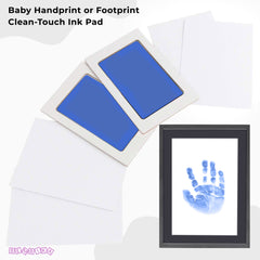 Safe and Non Toxic Ink Pad for Baby Foot Prints and Handprints (Light Blue)