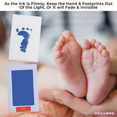 Safe and Non Toxic Ink Pad for Baby Foot Prints and Handprints (Light Blue)