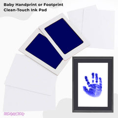 Safe and Non Toxic Ink Pad for Baby Foot Prints and Handprints (Deep Blue)