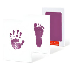 Safe and Non Toxic Ink Pad for Baby Foot Prints and Handprints (One Time Use - Purple)