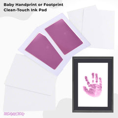 Safe and Non Toxic Ink Pad for Baby Foot Prints and Handprints (One Time Use - Purple)
