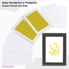 Safe and Non Toxic Ink Pad for Baby Foot Prints and Handprints (Yellow)