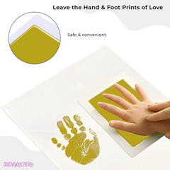 Safe and Non Toxic Ink Pad for Baby Foot Prints and Handprints (Yellow)