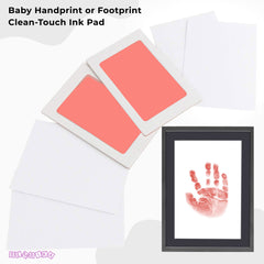 Safe and Non Toxic Ink Pad for Baby Foot Prints and Handprints (Pink)