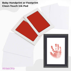 Safe and Non Toxic Ink Pad for Baby Foot Prints and Handprints (Red)
