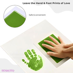 Safe and Non Toxic Ink Pad for Baby Foot Prints and Handprints (Light Green)