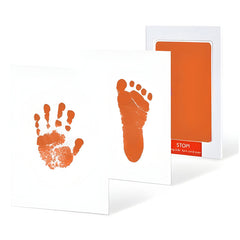 Safe and Non Toxic Ink Pad for Baby Foot Prints and Handprints (Orange)