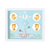 Baby Clay Hand and Footprint Casting Kit With Frame for Newborn Babies (DIY Kit - Blue)