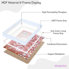 Baby Clay Hand and Footprint Casting Kit With Frame for Newborn Babies (DIY Kit - Blue)