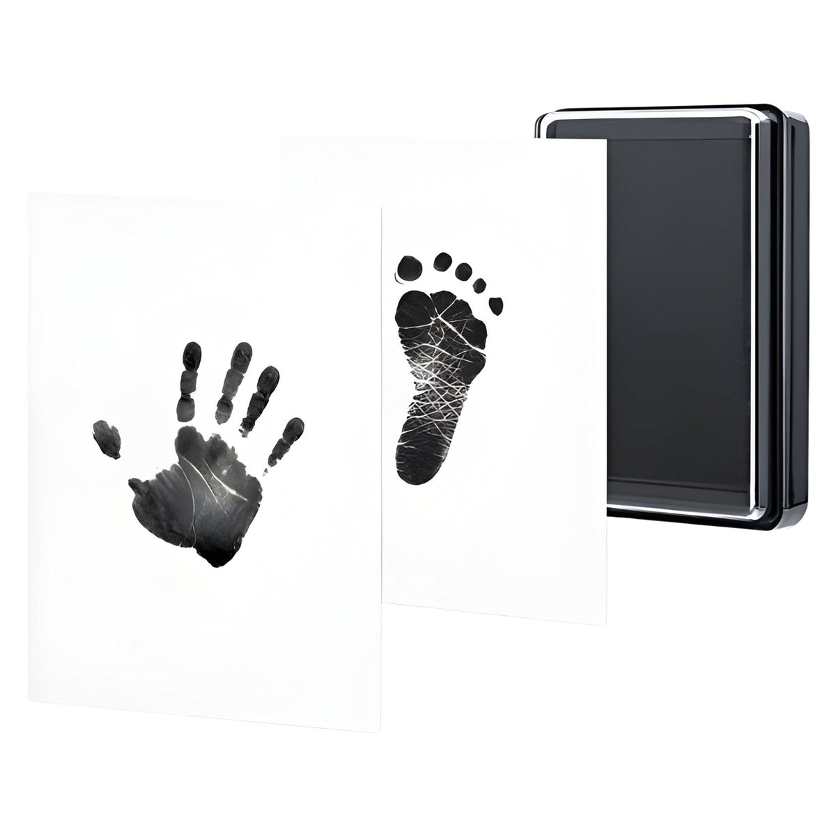Safe and Non Toxic Ink Pad for Baby Foot Prints and Handprints (MultiUse-Black)