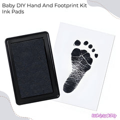 Safe and Non Toxic Ink Pad for Baby Foot Prints and Handprints (MultiUse-Black)