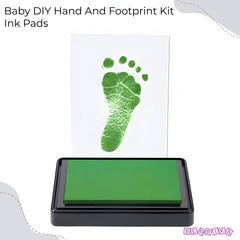 Safe and Non Toxic Ink Pad for Baby Foot Prints and Handprints (MultiUse-Green)