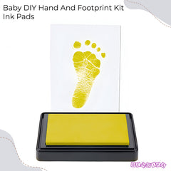 Safe and Non Toxic Ink Pad for Baby Foot Prints and Handprints (Yellow)