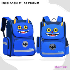 Kindergarten Cute Cartoon Kids School Bag for Boys and Girls (Batman Blue)