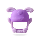 BPA Free Silicone Teething Toy for Baby (Bunny Lavendar)