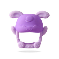 BPA Free Silicone Teething Toy for Baby (Bunny Lavendar)