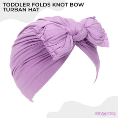 Compact and Stylish Baby Cap (Bow Purple)