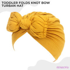 Compact and Stylish Baby Cap (Bow Yellow)