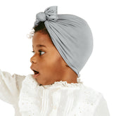 Compact and Stylish Baby Cap (Bow Grey)