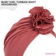 Compact and Stylish Baby Cap (Flower Blush)