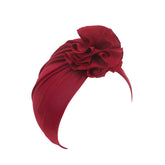 Compact and Stylish Baby Cap (Flower Maroon)