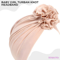 Compact and Stylish Baby Cap (Flower Peach)