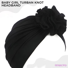 Compact and Stylish Baby Cap (Flower Black)