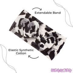 Baby Headband for Baby Hair Accessories for infant (Leopard Print White)