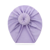 Compact and Stylish Baby Cap (Bun Lavendar)