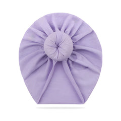 Compact and Stylish Baby Cap (Bun Lavendar)