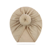 Compact and Stylish Baby Cap (Bun Beige)