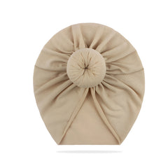 Compact and Stylish Baby Cap (Bun Beige)